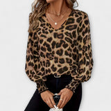 Stylová blůza s leopardím vzorem