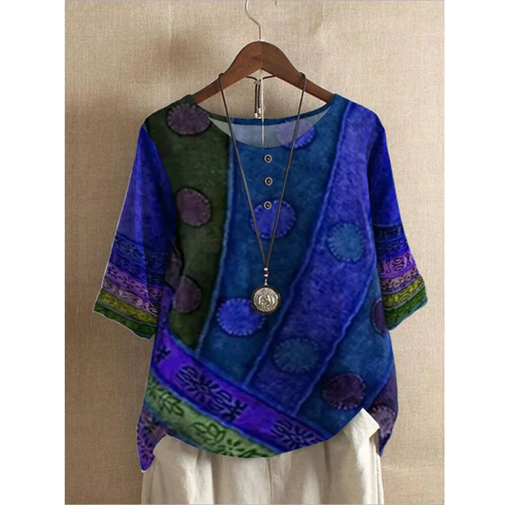 Valerie - Barevný boho-top