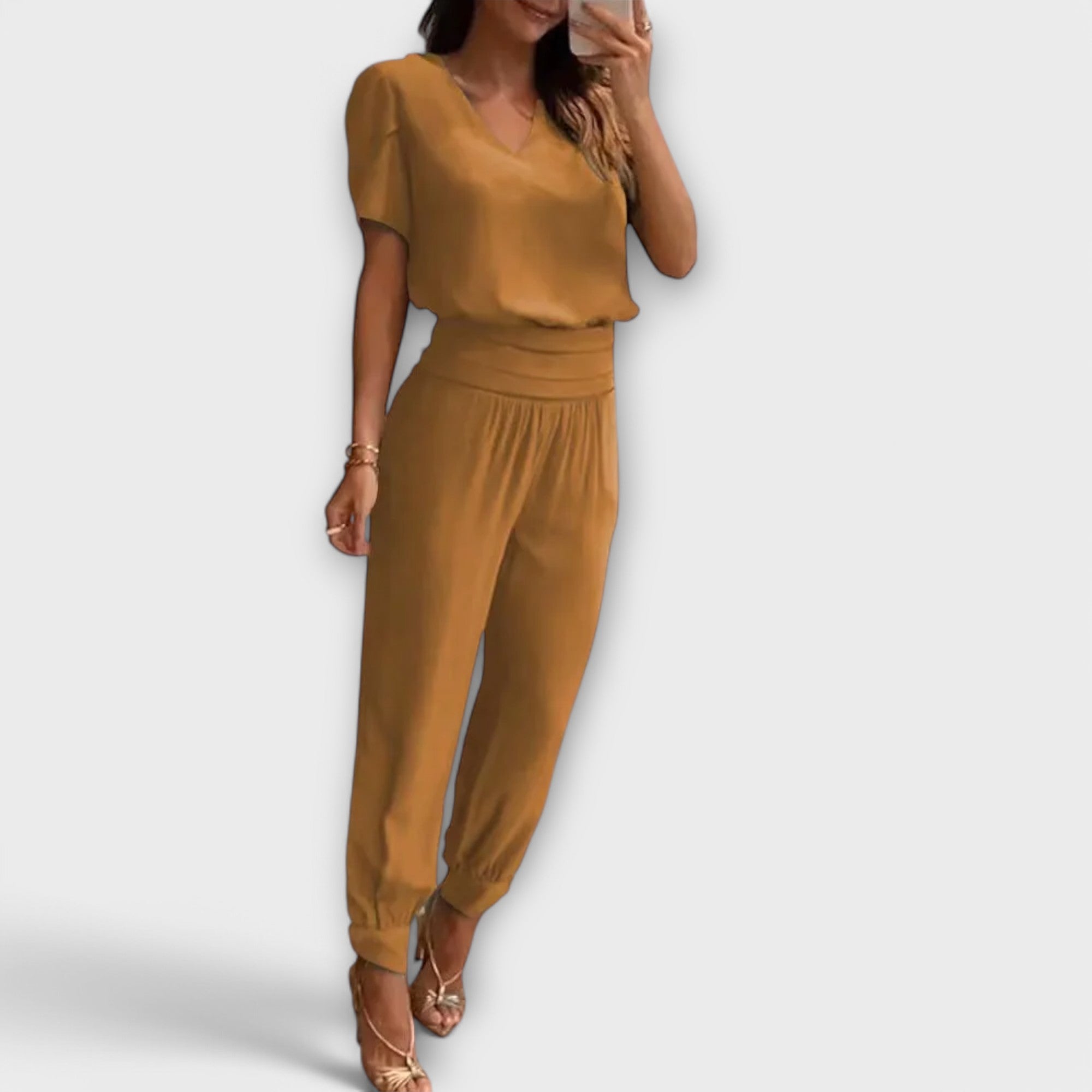 Irmelin – Elegantní set s topem a kalhotami